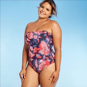 NWT Kona Sol Bandeua Modern One Piece Swimsuit